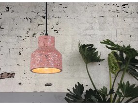 Klausen 111038 - Luster na lanku RESIN 1xE27/11W/230V ružová/čierna