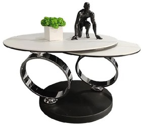 KONFERENČNÝ STOLÍK PRISCO EXCLUSIVE MRAMOR + ČIERNY