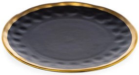 Keramická súprava tanierov Lissa Black Gold 2ks