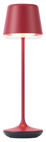 Stolná lampa červená vrátane LED IP65 Nabíjateľná s nabíjacou stanicou - Treble