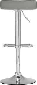 Barová stolička Dyn - podnož chróm - Sivá