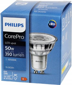 LED žiarovka Philips GU10 - 4,6 W - 390 Lm 36 ° - studená biela - CorePro Premium