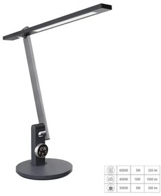 Prezent 31215 - LED Stmievateľná dotyková stolná lampa PUNK LED/12W/230V