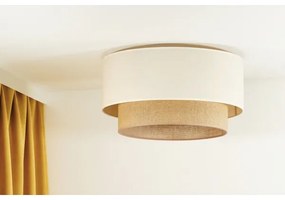 Duolla - Stropné svietidlo BOHO 1xE27/15W/230V pr. 45 cm béžová/hnedá