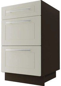 Kuchynská skrinka D3M/50 Quantum vanilla mat/lava