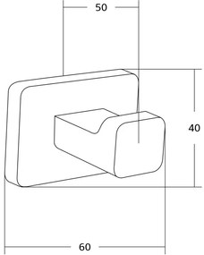 Mexen príslušenstvo, ASIS držiak na uteráky, 1-háčik, zlatá, 7017635-50