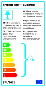 Sivá stolová lampa Leitmotiv Enchant
