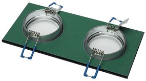 Ecolamp Podhľadové svietidlo Glass Square II, 1x sklenené/strieborné kovové tienidlo, s