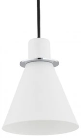 Argon 4681 - Luster na lanku BEVERLY 1xE27/15W/230V biela/lesklý chróm