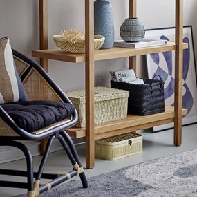 Bloomingville Úložný kôš Carmil Black Seagrass Menší