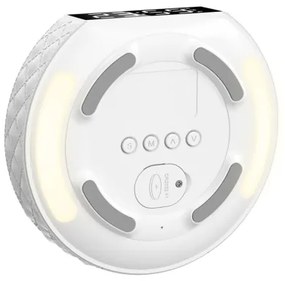 Immax 08983L - Budík s LCD a bezdrôtovou Qi nabíjačkou 27W/9V biely