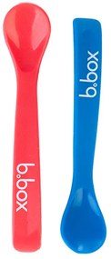 B.Box elastické silikónové lyžičky 2ks Farba: modrá-červená