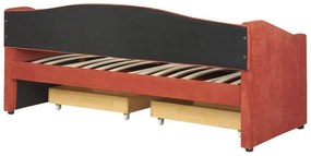 Jednolôžková posteľ 200 x 90 cm Vitto (červená) (s roštom a úložným priestorom). Vlastná spoľahlivá doprava až k Vám domov. 1076507