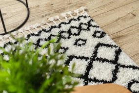 Koberec PROMO BERBER SAFI N9040 biely / čierny