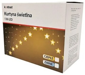 Vianočná svetelná LED reťaz Girlanda III 275 cm teplá biela