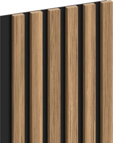 Mexen Lam-B, akustické stenové lamely 275 × 30 cm, HDF doska 4 mm, technická dyha, orech svetlý, S100-275307-3015-017