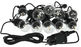 Retlux - LED Vonkajšia dekoratívna reťaz GIRLANDA G45 10xE27/230V 8m IP44 teplá biela