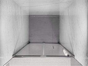 Mexen Exo, skladacie sprchové dvere, 120 cm, transparentné sklo, chróm, 816-120-000-01-00