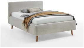 Béžová čalúnená jednolôžková posteľ bez roštu 120x200 cm Mattis – Meise Möbel