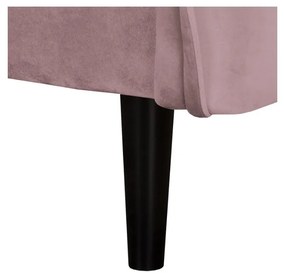 Zamatová pohovka v levanduľovej farbe 138 cm Juli – Ropez