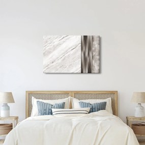 Obraz - Mramor so striebornými linkami (90x60 cm)
