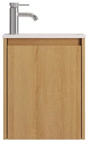 Kúpeľňová skrinka s umývadlom COMO 40 cm dub