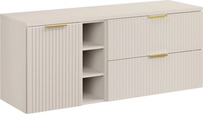 Comad Kúpeľňová skrinka pod doskové umývadlo set Adel Cashmere 140 kašmír