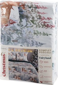 VIANOČNÉ OBLIEČKY Z MIKROVLÁKNA FAIRYLAND 200X220 CM, 2 KS 70X80 CM VZOROVANÉ