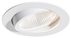 Zápustené bodové svetlo biele 9,5 cm vrátane LED 1300lm stmievateľné IP23 - Gaius