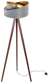 Stojacia lampa Mediolan, 1x textilné tienidlo (výber z 9 farieb), (výber zo 6 farieb konštrukcie)
