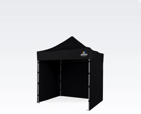 BRIMO Nožnicový Altánok 2x2 m Oceľ | Profi Zázemie Postavené za 45s - s 3 stenami - Čierna 6