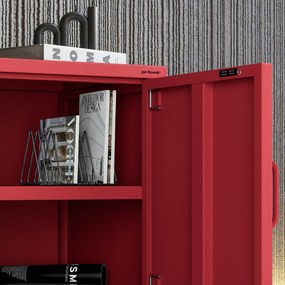 Nočný stolík MIA, 424 x 595 x 400 mm, Modern: červená farba
