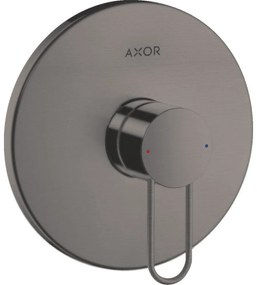AXOR Uno páková sprchová batéria s podomietkovou inštaláciou, so strmeňovou rukoväťou, pre 1 výstup, kartáčovaný čierny chróm, 38626340
