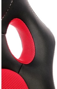 Kancelárska stolička KENU čierna/červená