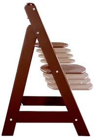 roba Detská drevená vysoká jedálenská stolička Sit Up (hnedá/flex)  (100306933)