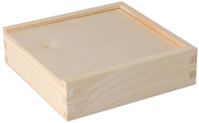 ČistéDrevo Drevená krabička na fotografie vo formáte 13x18 cm