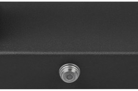 Matne čierne LED nástenné svietidlo Fabrizio – Trio