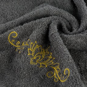 BAVLNENÝ UTERÁK LILIANA SADA 1KS 30X50 CM, 1KS 50X90 CM, 1KS 70X140 CM TMAVOSIVÁ