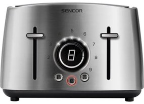 Sencor - Hriankovač so štyrmi otvormi 1600W/230V matný chróm
