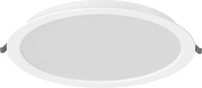 Mexen LDRR, LED stropné svietidlo na zapustenie, priemer 12 cm 30 cm, 24W, neutrálna - 4000K, 2640 lm, biela - L210-030-2440-20