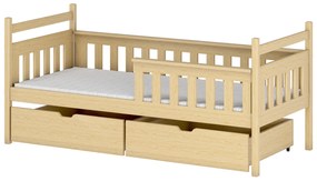 Detská posteľ 90 x 200 cm Emelda (s roštom a úl. priestorom) (borovica). Akcia -10%. Vlastná spoľahlivá doprava až k Vám domov. 1012936