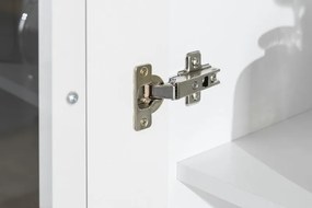 Obývacia stena Caracas kombi 333, dub / biely lesk, s osvetlením