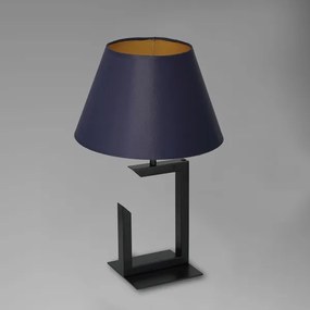 Stolná lampa 1xE27/60W/230V 45 cm modrá/zlatá