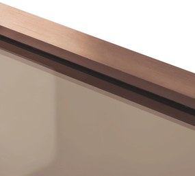 Rea Diamond, päťuholníkový sprchový kút 90 x 90 cm, 6mm šedé sklo, medená matná, REA-K6966