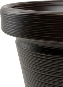 PLASTOVÝ KVETINÁČ SRTIA RIFLO 55X48 CM TMAVOHNEDÁ