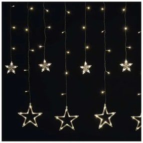 LED Vianočný záves 115xLED/1,35W 6,85x1,05 m teplá biela