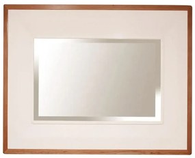 Provensálske biele zrkadlo na stenu 110x4x75 cm