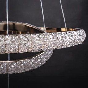 Toolight Toolight, stropné svietidlo 50cm, 160W, 4000K, 5000lm, G143-CP, zlatá, OSW-02613