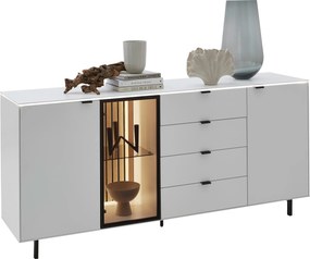 XXXLutz ŠIROKÁ KOMODA, biela, 186/86,1/46 cm Dieter Knoll - Komody - 001770000916