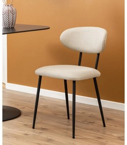 Krémové jedálenské stoličky v súprave 2 ks Denise – Actona